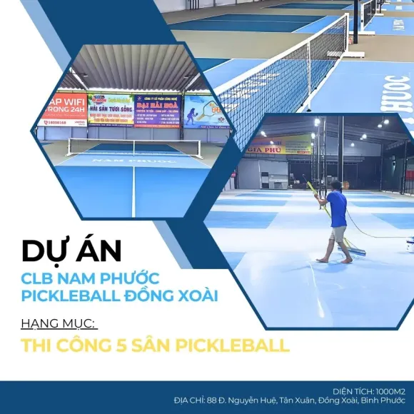THI CÔNG SÂN PICKLEBALL 