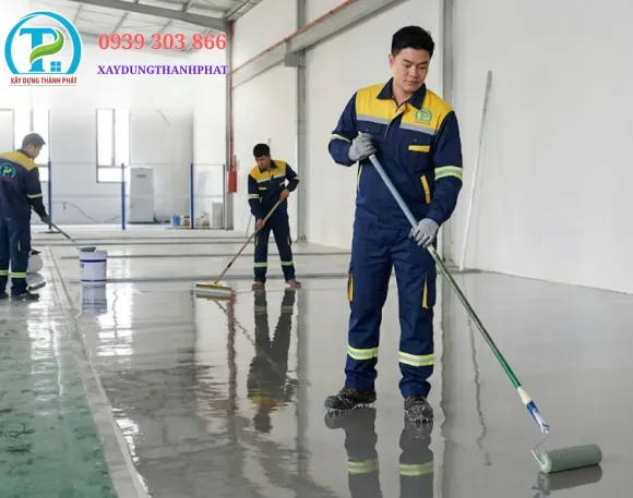 THI CÔNG SƠN EPOXY TỰ SAN PHẲNG  