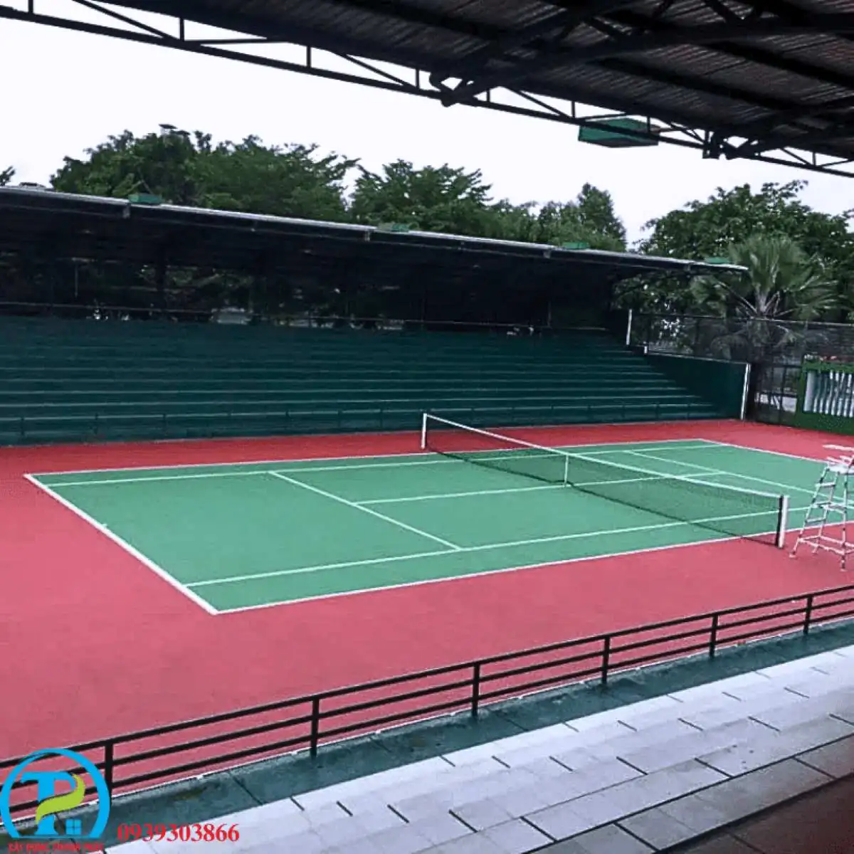 THI CÔNG SÂN TENNIS