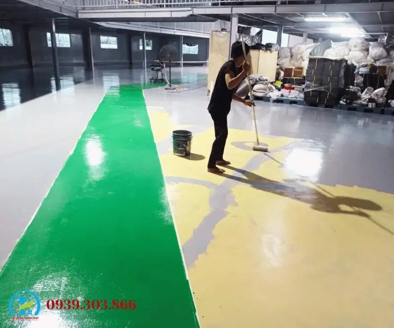 thi c&ocirc;ng sơn s&agrave;n epoxy