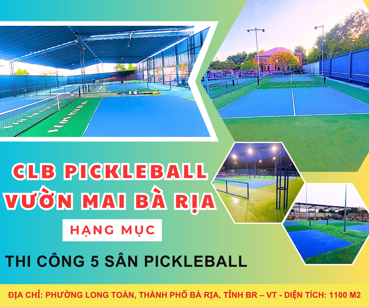 CLB PICKLEBALL VƯỜN MAI BÀ RỊA