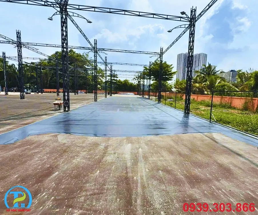 CÁCH TÍNH ĐỘ DỐC SÂN PICKLEBALL THOÁT NƯỚC: SÂN KHÔ SAU 15 PHÚT