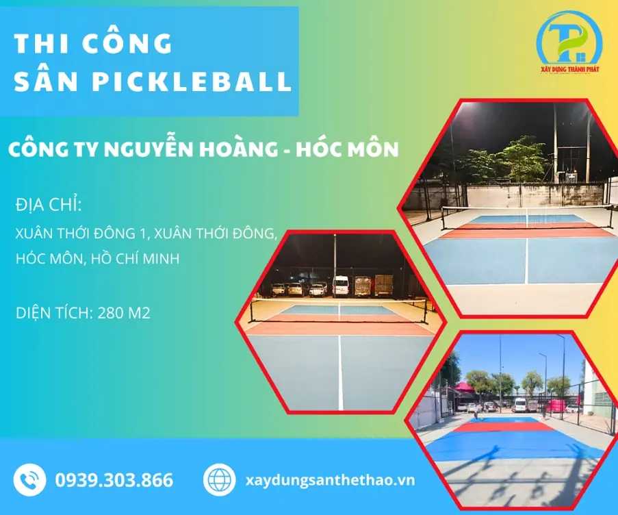 B&agrave;n giao dự &aacute;n thi c&ocirc;ng s&acirc;n Pickleball tại H&oacute;c M&ocirc;n