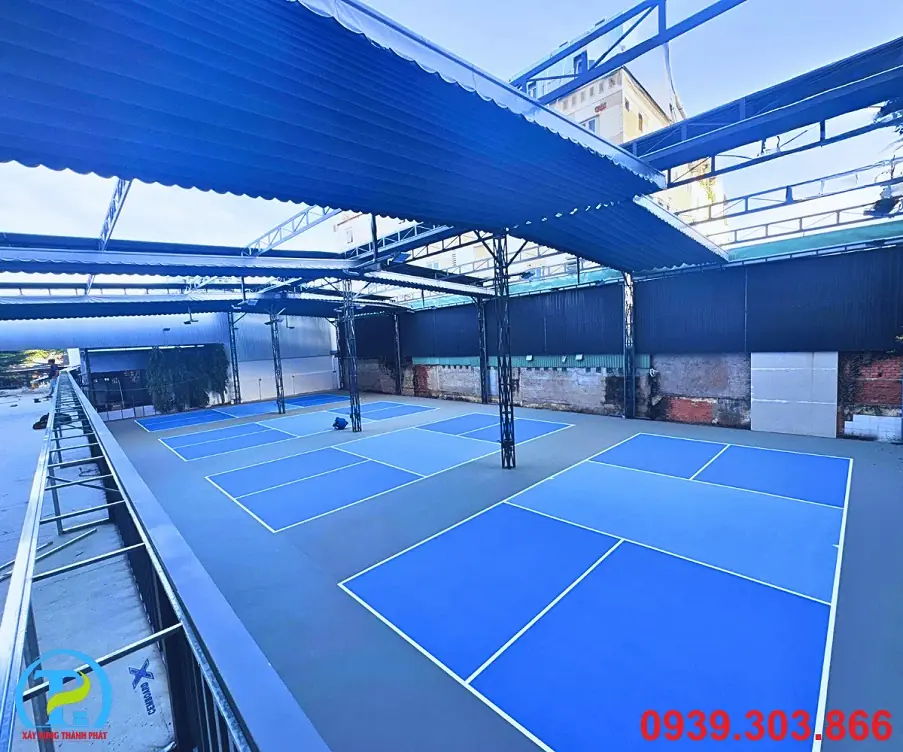 thi c&ocirc;ng s&acirc;n Pickleball KCN VSIP