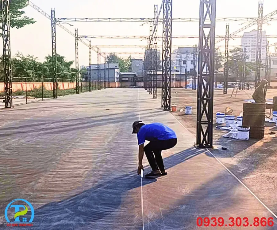 Kiểm tra k&iacute;ch thước s&acirc;n Pickleball chuẩn USA