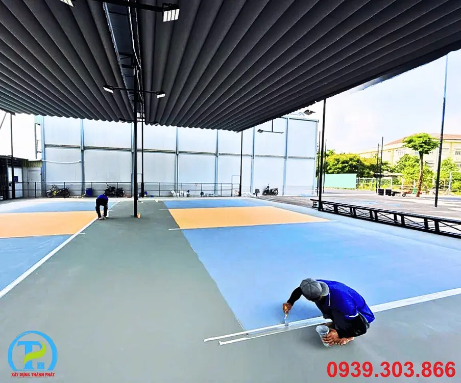 thi c&ocirc;ng s&acirc;n Pickleball KCN VSIP