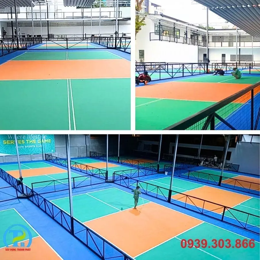 Quy tr&igrave;nh thi c&ocirc;ng s&acirc;n Pickleball