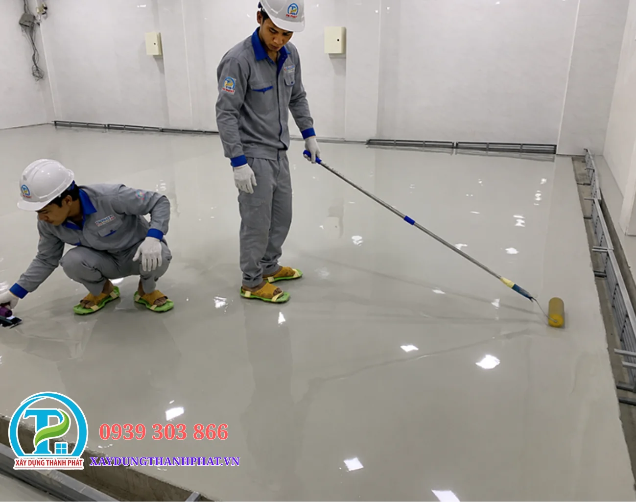 Sơn epoxy chống dầu được thi c&ocirc;ng theo giải ph&aacute;p ph&ugrave; hợp từng hiện trạng nền