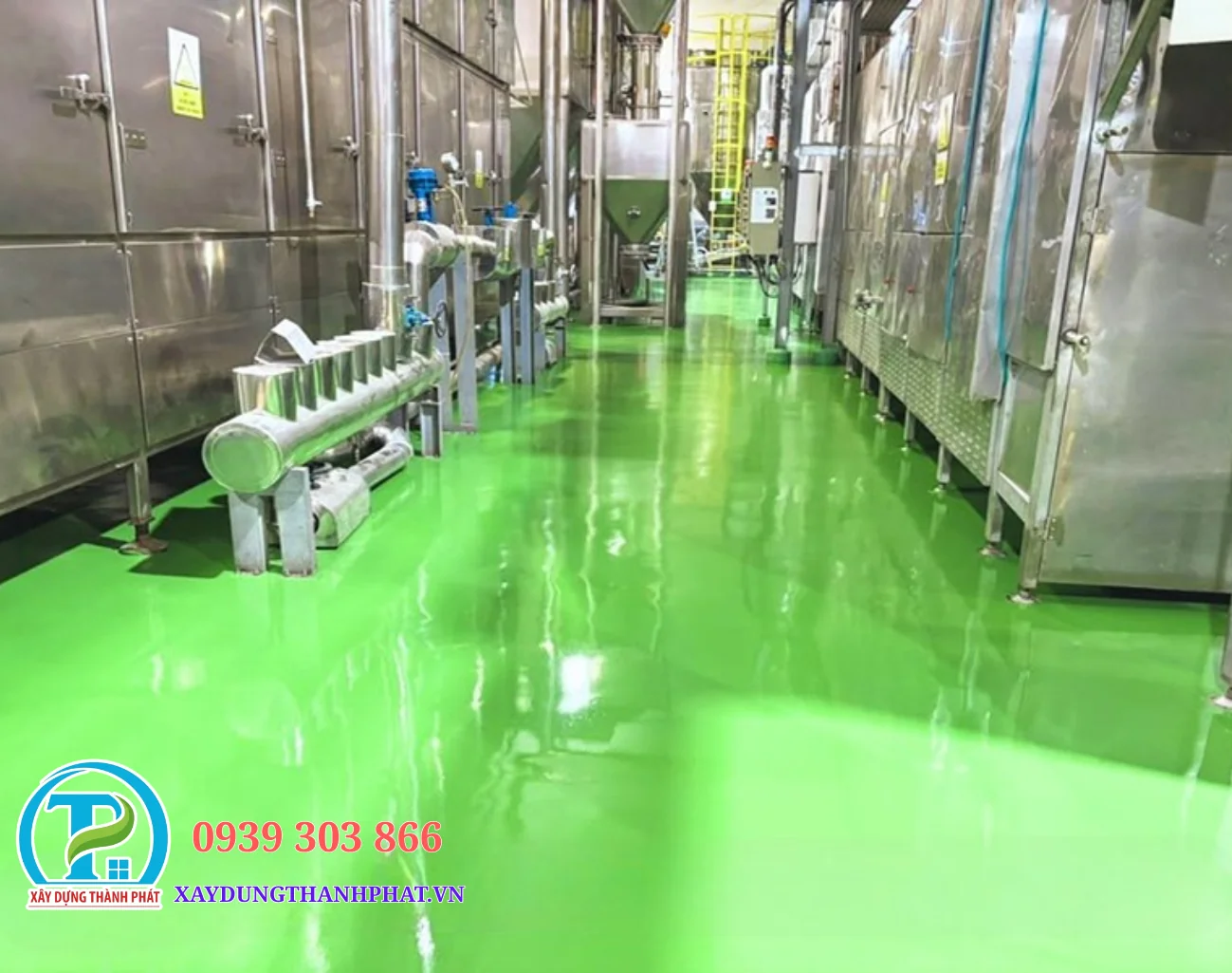 Sơn epoxy chống dầu gi&uacute;p tăng độ b&aacute;m d&iacute;nh sau khi xử l&yacute; nền b&ecirc; t&ocirc;ng