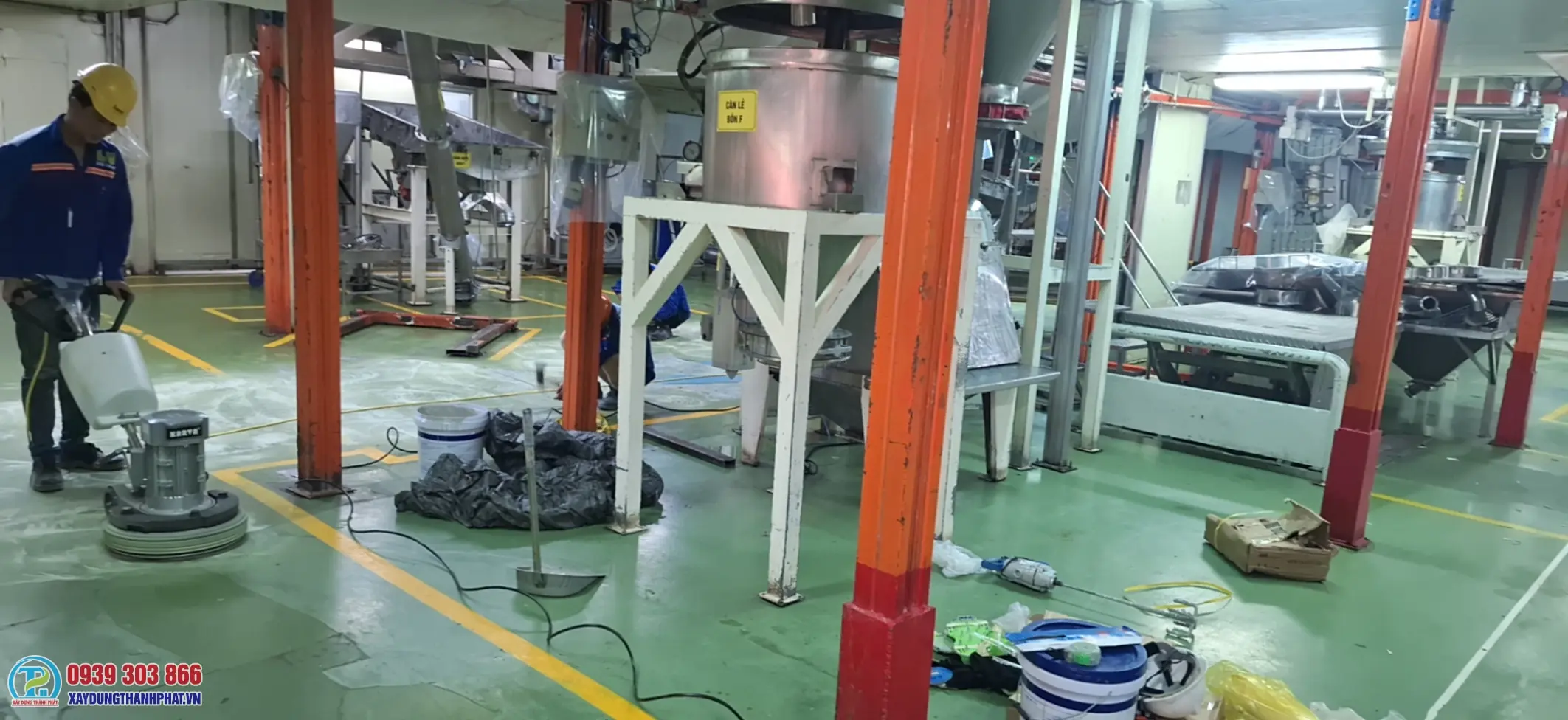 Quy tr&igrave;nh sơn epoxy kho lạnh chuẩn kỹ thuật