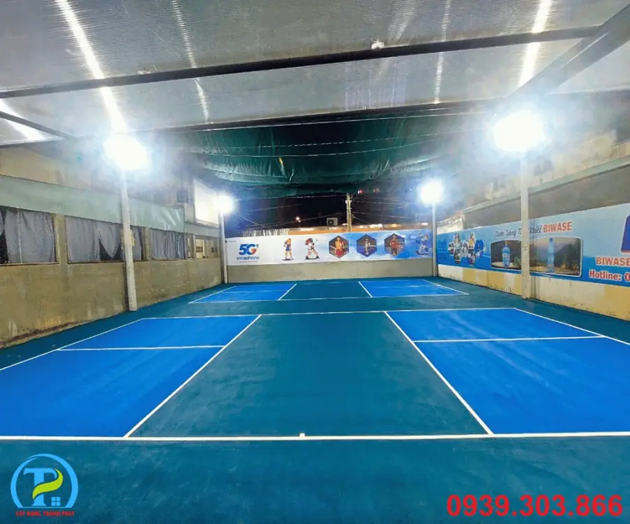 Thi c&ocirc;ng s&acirc;n Pickleball tại B&igrave;nh Dương