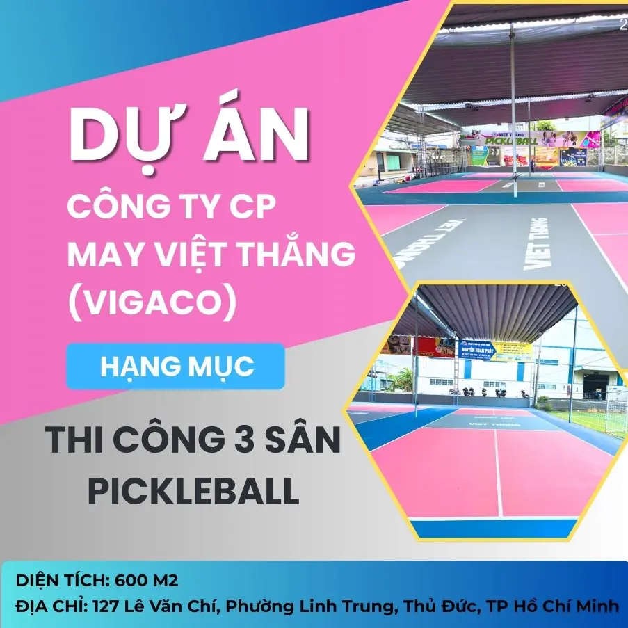 thi c&ocirc;ng s&acirc;n Pickleball