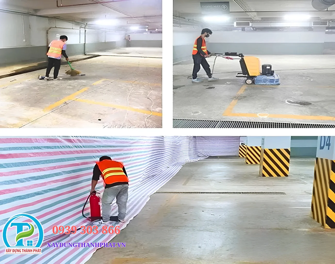 Thi c&ocirc;ng sơn epoxy Phan Thiết m&agrave;i tạo nh&aacute;m gi&uacute;p tăng độ b&aacute;m d&iacute;nh của hệ sơn.